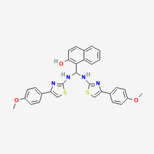 2-Naphthalenol, 1-[bis[[4-(4-methoxyphenyl)-2-thiazolyl]amino]methyl]-