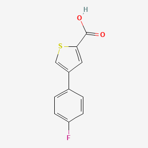 molecular formula C11H7FO2S B1451056 4-(4-Fluorophenyl)thiophene-2-carboxylic acid CAS No. 918487-47-5