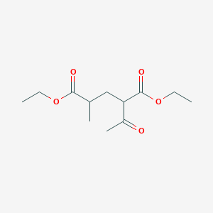 molecular formula C12H20O5 B14510564 Diethyl 2-acetyl-4-methylpentanedioate CAS No. 62718-06-3