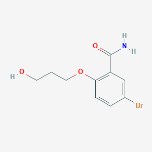 5-bromo-2-(3-hydroxypropoxy)benzamide