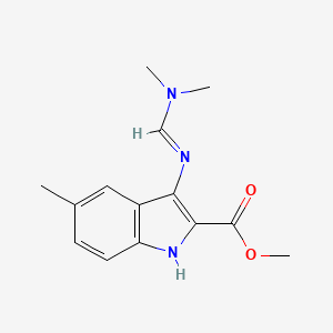 methyl 3-{[(1E)-(dimethylamino)methylene]amino}-5-methyl-1H-indole-2-carboxylate