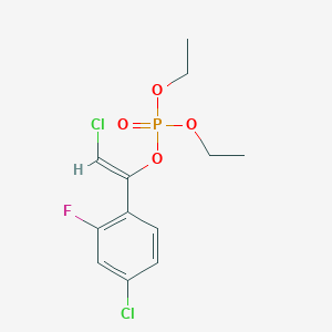 2-Chloro-1-(4-chloro-2-fluorophenyl)ethenyl diethyl phosphate