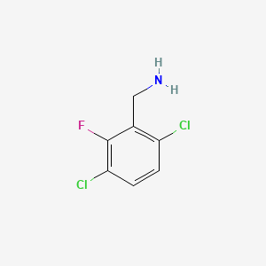 molecular formula C7H6Cl2FN B1451075 3,6-二氯-2-氟苄胺 CAS No. 916420-66-1