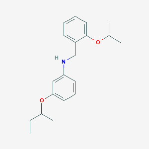 molecular formula C20H27NO2 B1451084 3-(Sec-butoxy)-N-(2-isopropoxybenzyl)aniline CAS No. 1040686-09-6