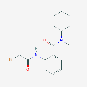 molecular formula C16H21BrN2O2 B1451085 2-[(2-Bromoacetyl)amino]-N-cyclohexyl-N-methylbenzamide CAS No. 1138445-84-7