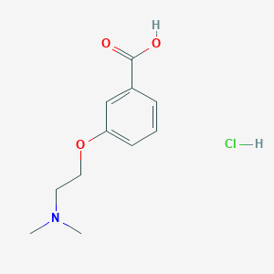 molecular formula C11H16ClNO3 B1451086 3-(2-Dimethylamino-ethoxy)-benzoic acid hydrochloride CAS No. 215315-99-4