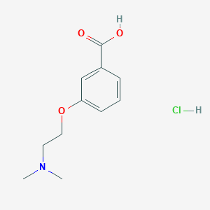 molecular formula C11H16ClNO3 B1451086 3-(2-二甲氨基乙氧基)苯甲酸盐酸盐 CAS No. 215315-99-4