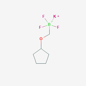 molecular formula C6H11BF3KO B1451099 环戊氧基甲基三氟硼酸钾 CAS No. 1027642-31-4