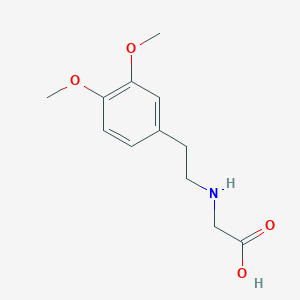 B14511017 N-[2-(3,4-Dimethoxyphenyl)ethyl]glycine CAS No. 63697-89-2