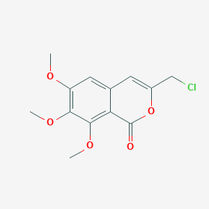 3-(Chloromethyl)-6,7,8-trimethoxy-1H-2-benzopyran-1-one