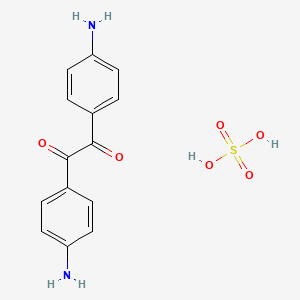 1,2-Bis(4-aminophenyl)ethane-1,2-dione;sulfuric acid