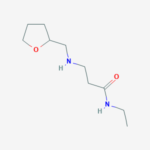 molecular formula C10H20N2O2 B1451115 N-Ethyl-3-[(tetrahydro-2-furanylmethyl)amino]-propanamide CAS No. 1040690-84-3