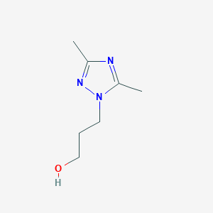 molecular formula C7H13N3O B1451117 3-(3,5-dimethyl-1H-1,2,4-triazol-1-yl)propan-1-ol CAS No. 1199215-90-1