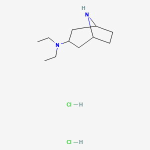 molecular formula C11H24Cl2N2 B1451141 N,N-Diethyl-8-azabicyclo[3.2.1]octan-3-amine dihydrochloride CAS No. 1185301-72-7