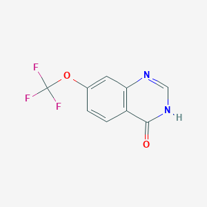 molecular formula C9H5F3N2O2 B1451153 4-Hydroxy-7-(trifluoromethoxy)quinazoline CAS No. 1260759-77-0