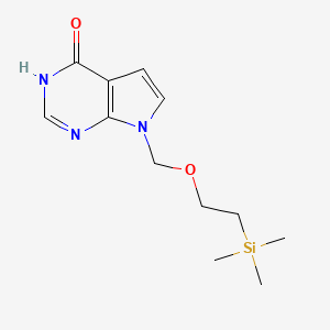 molecular formula C12H19N3O2Si B1451158 7-((2-(trimethylsilyl)ethoxy)methyl)-3H-pyrrolo[2,3-d]pyrimidin-4(7H)-one CAS No. 2166596-69-4