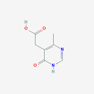 molecular formula C7H8N2O3 B1451160 2-(4-羟基-6-甲基嘧啶-5-基)乙酸 CAS No. 856153-24-7