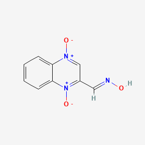 molecular formula C9H7N3O3 B1451175 2-Quinoxalinecarbaldehyde oxime 1,4-dioxide CAS No. 6804-21-3