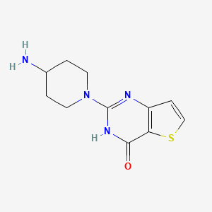 molecular formula C11H14N4OS B1451180 2-(4-aminopiperidin-1-yl)thieno[3,2-d]pyrimidin-4(3H)-one CAS No. 1248559-69-4