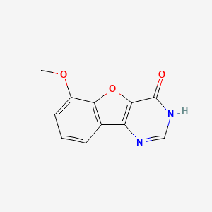 molecular formula C11H8N2O3 B1451182 6-甲氧基[1]苯并呋喃[3,2-d]嘧啶-4(3H)-酮 CAS No. 893554-94-4