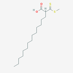 2-[(Methylsulfanyl)carbonothioyl]hexadecanoic acid