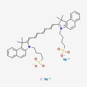 1H-Benz[e]indolium, 2-[7-[1,3-dihydro-1,1-dimethyl-3-(4-sulfobutyl)-2H-benz[e]indol-2-ylidene]-1,3,5-heptatrienyl]-1,1-dimethyl-3-(4-sulfobutyl)-, iodide, disodium salt