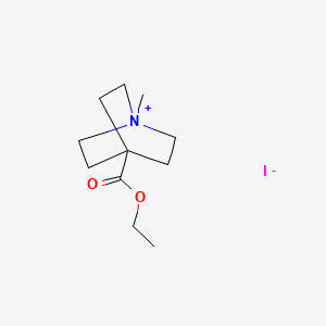 4-(Ethoxycarbonyl)-1-methyl-1-azabicyclo[2.2.2]octan-1-ium iodide