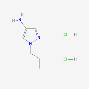 molecular formula C6H13Cl2N3 B1451197 1-丙基-1H-吡唑-4-基胺二盐酸盐 CAS No. 1185103-69-8