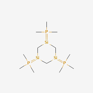 (1,3,5-Trisilinane-1,3,5-triylidene)tris(trimethyl-lambda~5~-phosphane)