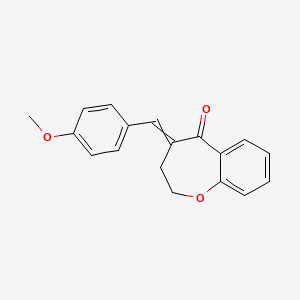 4-[(4-Methoxyphenyl)methylidene]-3,4-dihydro-1-benzoxepin-5(2H)-one