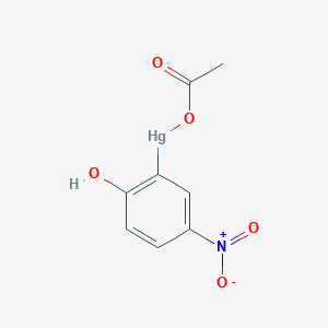 Mercury, (acetato-kappaO)(2-hydroxy-5-nitrophenyl)-