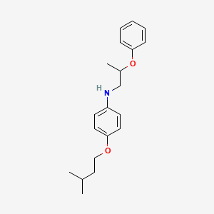 molecular formula C20H27NO2 B1451226 4-(异戊氧基)-N-(2-苯氧基丙基)苯胺 CAS No. 1040689-06-2