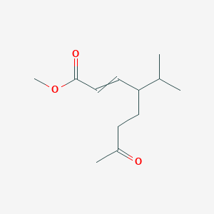 Methyl 7-oxo-4-(propan-2-yl)oct-2-enoate