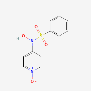 N-Hydroxy-N-(1-oxo-1lambda~5~-pyridin-4-yl)benzenesulfonamide