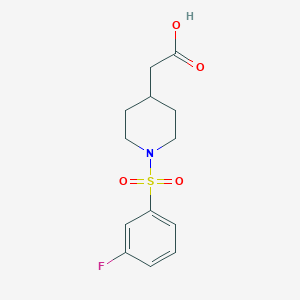 B1451252 [1-(3-Fluoro-benzenesulfonyl)-piperidin-4-yl]-acetic acid CAS No. 1171916-94-1
