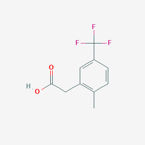 molecular formula C10H9F3O2 B1451253 2-甲基-5-(三氟甲基)苯乙酸 CAS No. 1000517-01-0