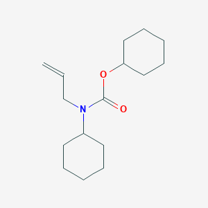 molecular formula C16H27NO2 B14512556 Cyclohexyl cyclohexyl(prop-2-en-1-yl)carbamate CAS No. 62603-82-1