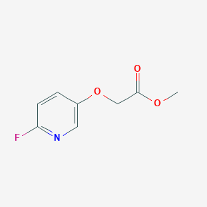 molecular formula C8H8FNO3 B1451258 (6-氟吡啶-3-氧基)-乙酸甲酯 CAS No. 1878712-03-8