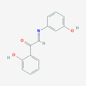 (2E)-1-(2-Hydroxyphenyl)-2-[(3-hydroxyphenyl)imino]ethan-1-one