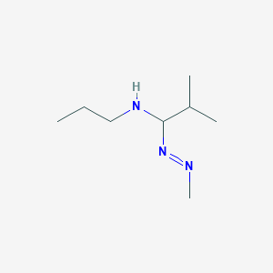 2-Methyl-1-[(E)-methyldiazenyl]-N-propylpropan-1-amine