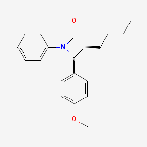 (3S,4S)-3-butyl-4-(4-methoxyphenyl)-1-phenylazetidin-2-one