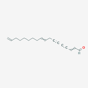 Octadeca-2,9,17-triene-4,6-diynal