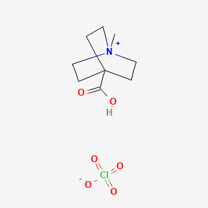 4-Carboxy-1-methyl-1-azabicyclo[2.2.2]octan-1-ium perchlorate