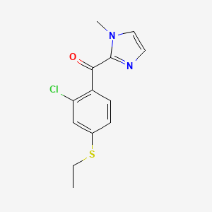 [2-Chloro-4-(ethylsulfanyl)phenyl](1-methyl-1H-imidazol-2-yl)methanone