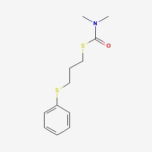 S-[3-(Phenylsulfanyl)propyl] dimethylcarbamothioate