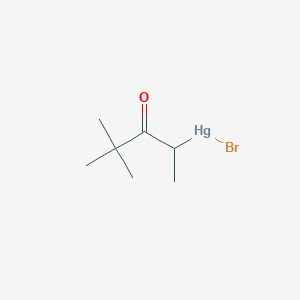 Bromo(4,4-dimethyl-3-oxopentan-2-yl)mercury