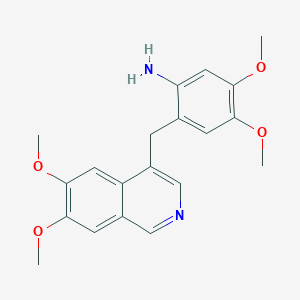 2-[(6,7-Dimethoxyisoquinolin-4-yl)methyl]-4,5-dimethoxyaniline