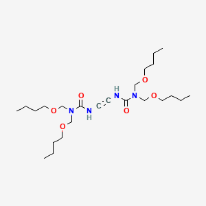 3-[2-[Bis(butoxymethyl)carbamoylamino]ethynyl]-1,1-bis(butoxymethyl)urea