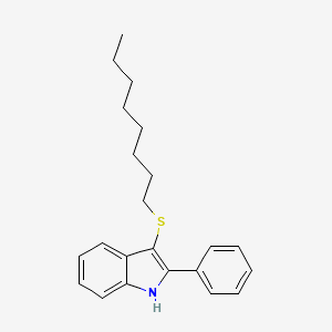 3-(Octylsulfanyl)-2-phenyl-1H-indole