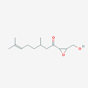 1-[3-(Hydroxymethyl)oxiran-2-yl]-3,7-dimethyloct-6-en-1-one